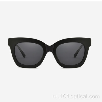 Квадратные женские солнцезащитные очки из ацетата кошачий глаз